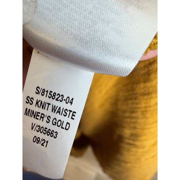 Old Navy Knit Drawstring Waist Shirt Dress Miner Gold XL Fall Normcore Minimal - Picture 5 of 6